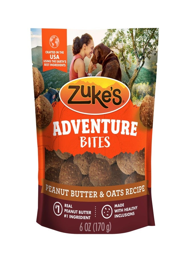 Zuke's Zuke’s Adventure Bites Pet Treats for Dogs, Soft Dog Treats with Real Peanut Butter and Oats - 6 oz. Pouch - Image 1